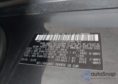 2023 Subaru Outback Onyx Edition Xt from USA, damaged, VIN 4S4BTGLDXP3133781